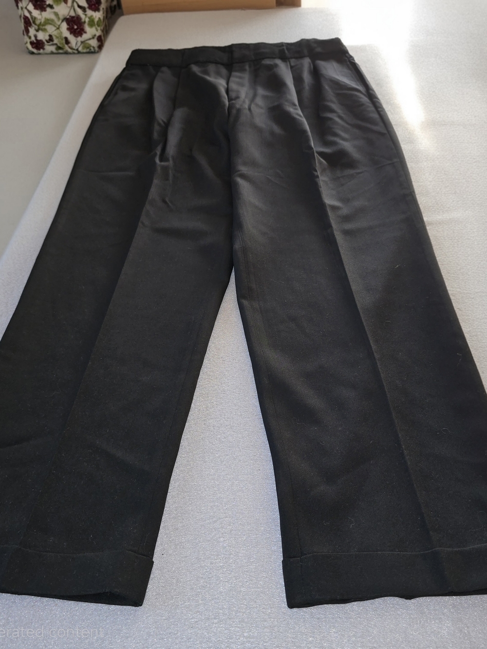 Tommy Hilfiger Black Men's Dress Trousers Business Office Event Classic Sz 36x32